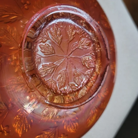 FENTON Vintage Marigold Carnival Glass Bowl - Picture 6 of 8